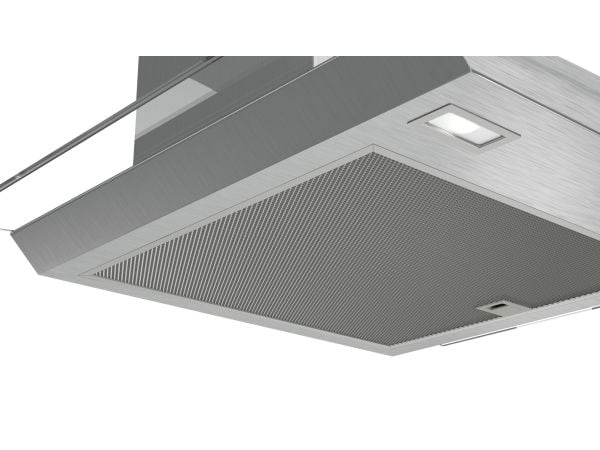 Bosch Serie | 4 DWA66DM50 - Panser - røykkanal - bredde: 60 cm - dybde: 48.8 cm - ekstraksjon og resirkulasjon (-) - rustfritt stål og glass