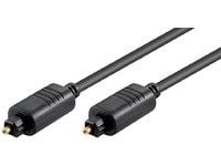 MicroConnect - Digital audiokabel (optisk) - TOSLINK hann til TOSLINK hann - 10 m - fiberoptisk - svart