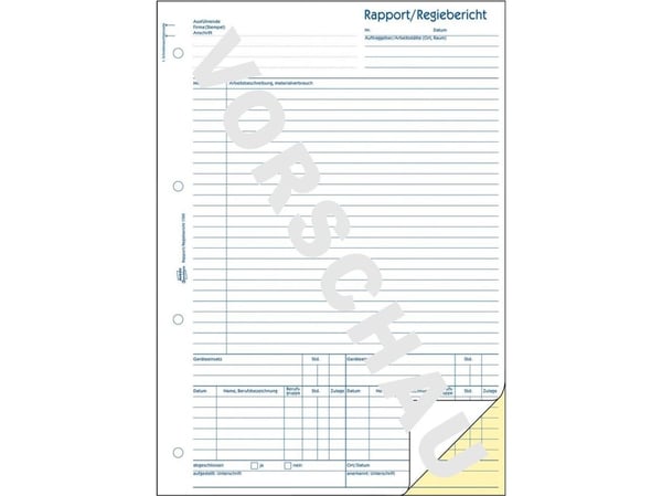 Avery Zweckform - Rapport/direktørrapport - 40 ark - A4 (210 x 297 mm) - dublett - karbonfri