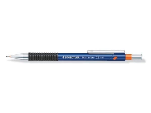 Staedtler Mars micro 775 0.9mm, 0,9 mm, B, Musta, Sininen, Oranssi, Musta, Metalli, 0,9 m