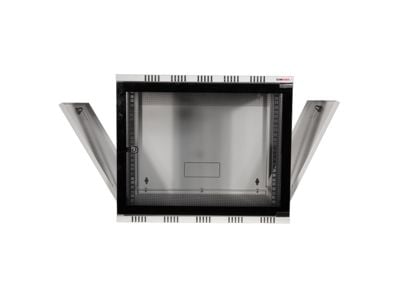 LogiLink W12A54G, Itseseisova teline, 12U, 50 kg, Näppäinlukko, Harmaa