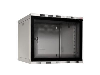 LogiLink W12A54G, Itseseisova teline, 12U, 50 kg, Näppäinlukko, Harmaa