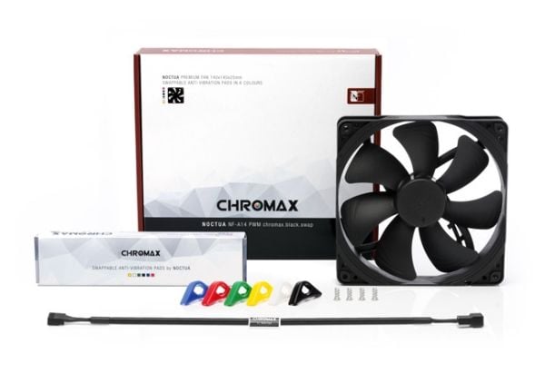 Noctua chromax NF-A14 PWM - Kabinettvifte - 140 mm - svart