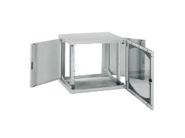 Schneider Actassi OPB NSYOPB12U4F - Rack skap - veggmonterbar - lysegrå, RAL 7035 - 12U - 19"
