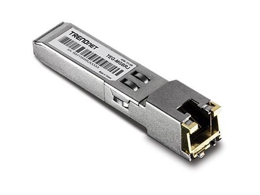 TRENDnet TEG MGBRJ - Version v1.0R - SFP (mini-GBIC) transceivermodul - 1GbE - 1000Base-T - RJ-45 - opp til 100 m - TAA-samsvar