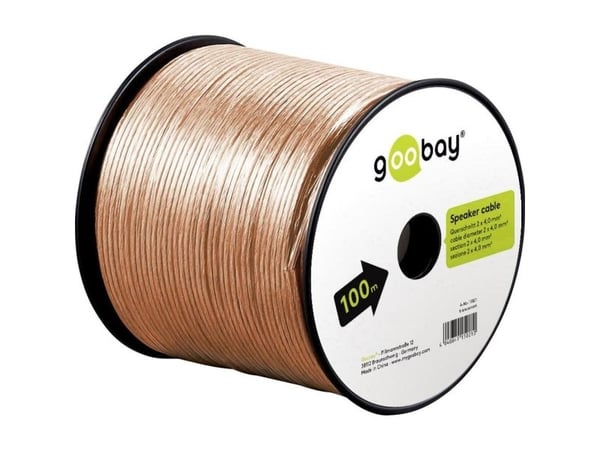 Goobay 67726, Kobberkledd aluminium (CCA), 10 m, Gjennomsiktig