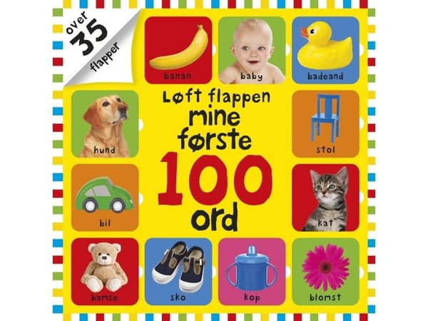 Løft klaffen Mine første 100 ord | Språk: Dansk