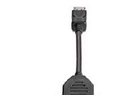 HP - DVI-kabel - DisplayPort (hane) till DVI-D (hona) - 19 cm - för Elite 600 G9, 800 G9, t655; EliteDesk 80X G8; Pro t550; ProOne 440 G9; Workstat...