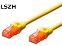 DIGITUS Professional - Koblingskabel - RJ-45 (hann) til RJ-45 (hann) - UTP - CAT 6 - halogenfri, formstøpt, uten hindringer - gul