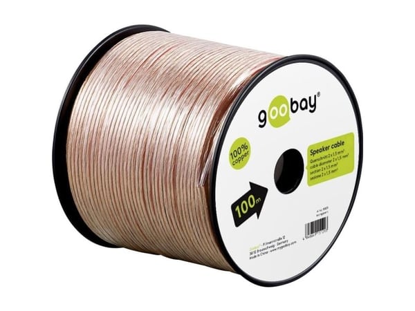 Goobay 15126, Oksygenfritt kobber, 10 m, Gjennomsiktig