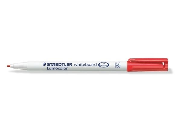 Staedtler Lumocolor 301, 1 kpl, Punainen, Ohut pää, Monivärinen, Valkoinen, Pyöreä