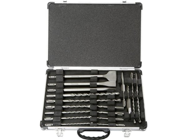 Makita - Drillbit- og meiselsett - 17 deler - SDS-plus - lengde: 210 mm, 160 mm, 110 mm, 260 mm, 250 mm, 140 mm
