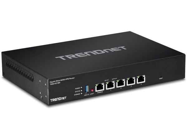 TRENDnet TWG-431BR - Ruter 1GbE - WAN-porter: 3 - rackmonterbar - TAA-samsvar