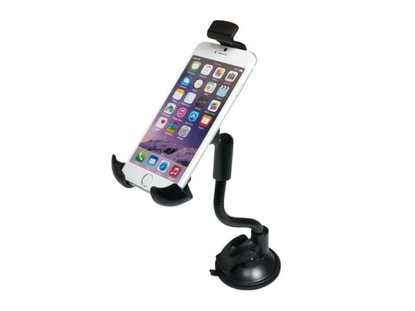 LogiLink AA0102, Mobiltelefon/smarttelefon, Passiv holder, Bil, Sort