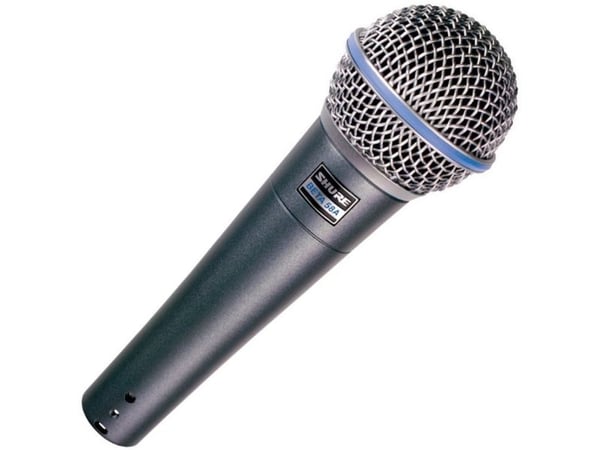 Shure Beta 58A, Scene/opptreden, -51 dB, 50 - 16000 Hz, 150 O, Koblet med ledninger (ikke trådløs), Grå