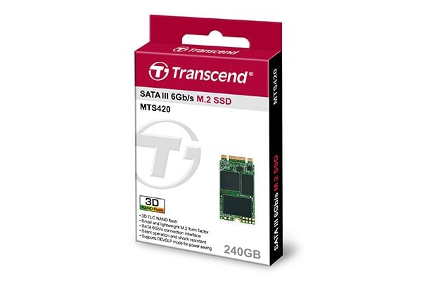 Transcend MTS420 - SSD - 240 GB - intern - M.2 2242 - SATA 6Gb/s