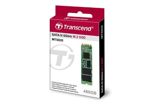 Transcend MTS820 - SSD - 480 GB - intern - M.2 2280 - SATA 6Gb/s