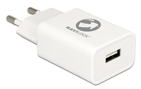 Navilock - Strømadapter - 1.5 A - QC 3.0 (USB) - hvit