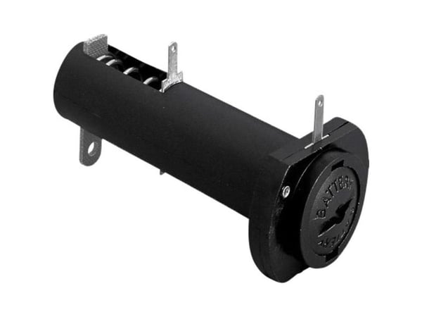 Bulgin BX0011/1 batteriholder 1 R6 (AA) loddetilkobling (L x B x H) 73,1 x 33,3 x 24,2 mm