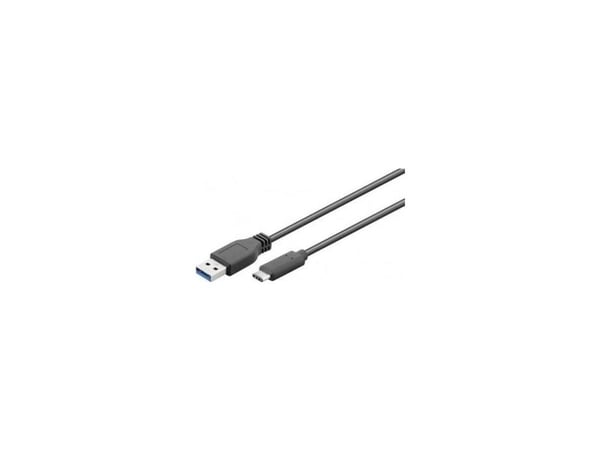 Goobay 73141, 3 m, USB A, USB C, USB 3.2 Gen 1 (3.1 Gen 1), 5 Gbit/sek., Sort