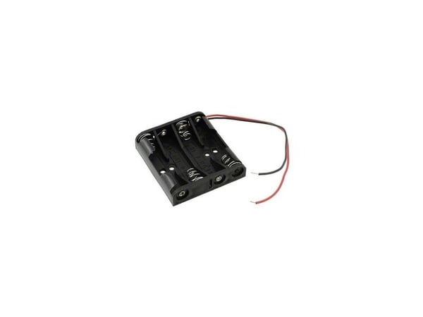 MPD BC4AAAW Batteriholder 4 R03 (AAA) Kabel (L x B x H) 51 x 48 x 13 mm