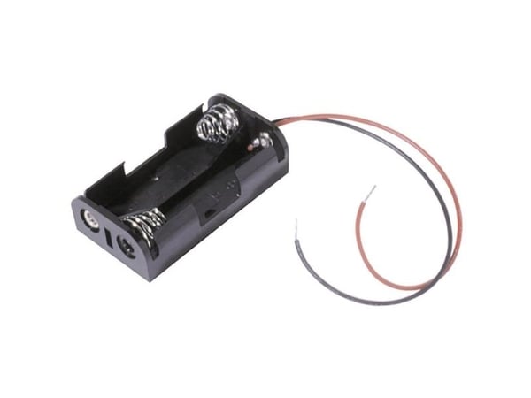 MPD BH2AAW Batteriholder 2x R6 (AA) Kabel (L x B x H) 58 x 32 x 16 mm