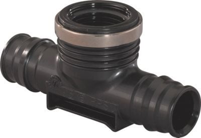 Uponor Q&amp;E tee med muffe PPSU 16 x 12" x 16 mm