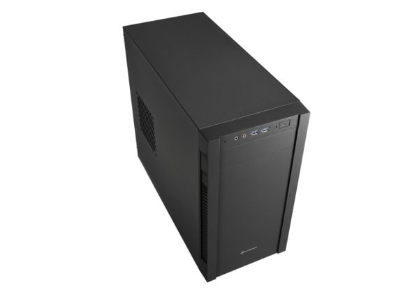 Sharkoon S1000 - Tower - micro ATX - ingen strømforsyning - svart - USB/lyd