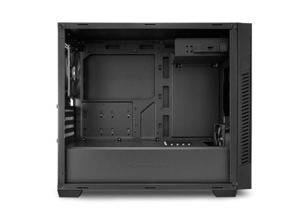 Sharkoon S1000 - Tower - micro ATX - ingen strømforsyning - svart - USB/lyd