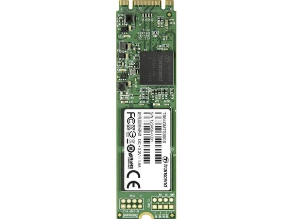 Transcend MTS800 - SSD-levy - 64 GB - sisäinen - M.2 2280 - SATA 6Gb/s