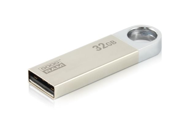 Goodram UUN2, 32 GB, USB A-tyyppi, 2.0, 20 MB/s, Taittuva, Hopea