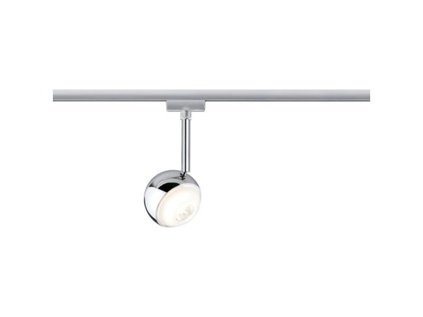 Paulmann 954.55, Spotlight på skinne, 1 ampuller, LED, 2700 K, 315 lm, Kromfarget