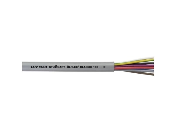 Lapp ÖLFLEX CLASSIC 100, Suurjännitekaapeli, Harmaa, Polyvinyylikloridi (PVC), Kupari, 6 mm², 230 kg/km
