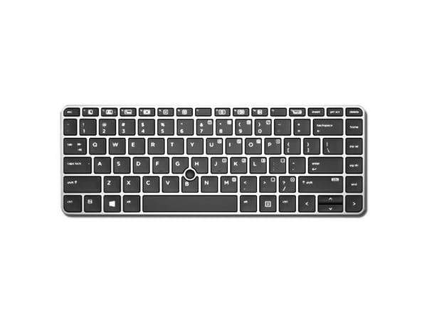 HP Backlit privacy keyboard (Germany), Tastatur, Tysk, Bakgrunnsbelyst tastatur, HP, EliteBook 840 G3