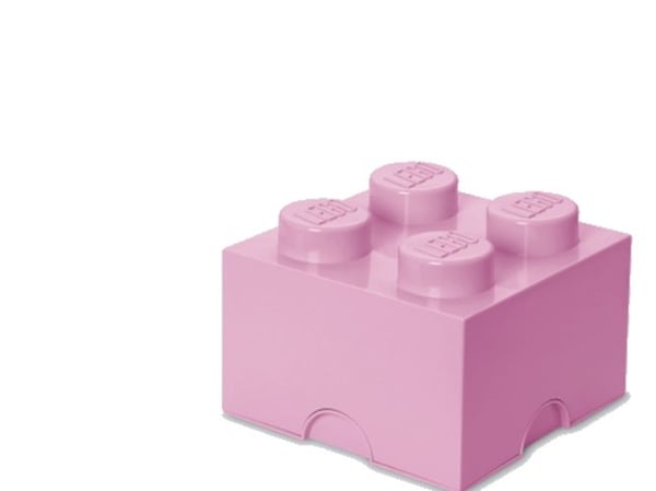 Lego Storage Brick 4 kirkkaan vaaleanpunainen