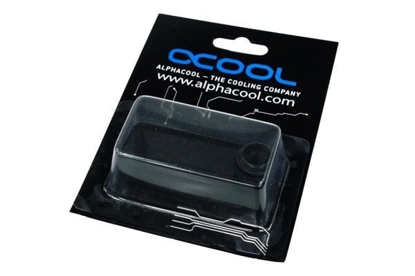 Alphacool HF dobbel brystvorte G1/4 hann til G1/4 hann med O-ring - Deep Black (17037)