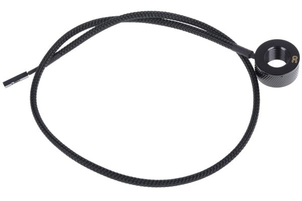 Alphacool Eiszapfen Temperature Sensor G1/4 IG/IG with AG Adapter - Temperatursensor for væskekjølesystem - mørkesvart - 50 cm