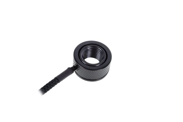 Alphacool Eiszapfen Temperature Sensor G1/4 IG/IG with AG Adapter - Temperatursensor for væskekjølesystem - mørkesvart - 50 cm