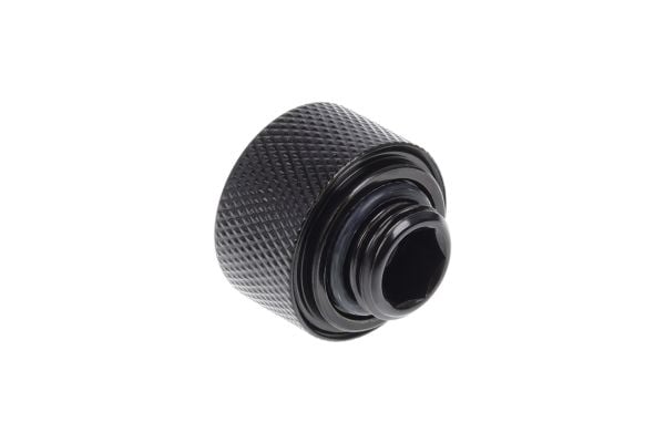 Alphacool Eiszapfen HardTube 16mm - Armatur for væskekjølesystemkompresjon - mørkesvart (en pakke 6)