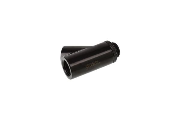 Alphacool 17401, Messing, Sort, 1/4", 45°, 18 mm, 44 mm