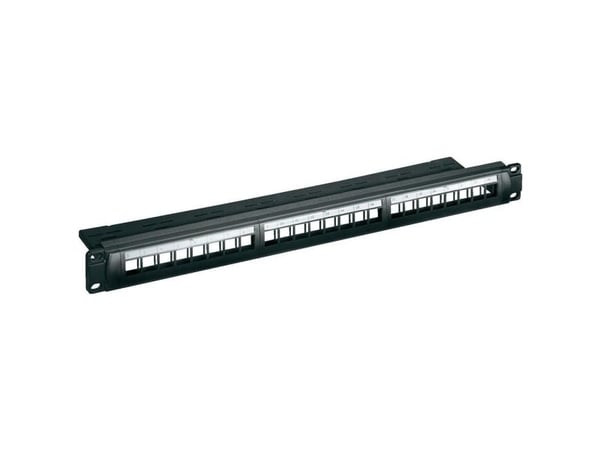 Goobay CAT Keystone Panel 24x, RJ-45, Sort