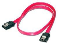 ASSMANN - SATA-kabel - Serial ATA 150/300/600 - SATA til SATA - 30 cm - låst, formstøpt, flat - rød