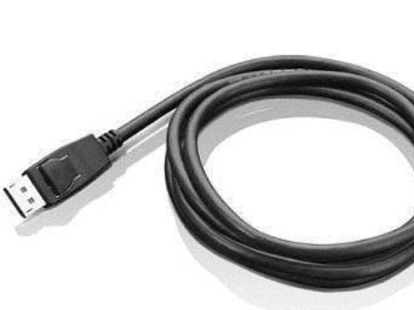 Lenovo - DisplayPort-kabel - DisplayPort (hann) til DisplayPort (hann) - 1.8 m - for ThinkCentre M75t Gen 2; M80s Gen 3; M90a Gen 3; M90q Gen 2; M9...
