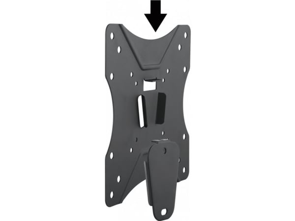 Schwaiger TILT 1 - Brakett - for TV - rustfritt stål - svart - veggmonterbar
