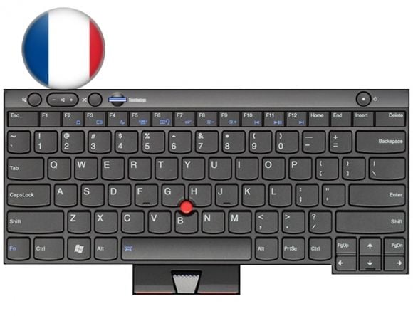 Lenovo 04Y0539, Tastatur, Fransk, Lenovo, ThinkPad L430, L530, T430, T530, X230, W530