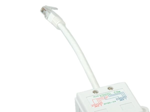 VALUE T-Adapter Cat. 5e, UTP, 0,17 m, RJ-45, RJ-45, Hvit