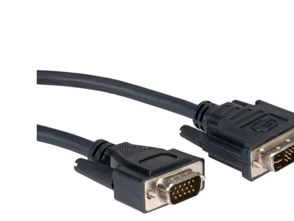 ROLINE 11.04.5430, 3 m, DVI-A, VGA (D-Sub), Hankjønn, Hankjønn, Sort