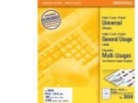 Avery - Hvit - 64.6 x 33.8 mm 2400 etikett(er) (100 ark x 24) flerbruks merkelapper