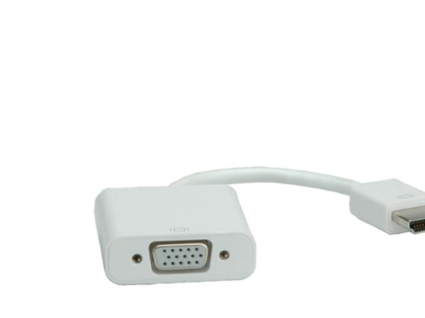 ROLINE HDMI-VGA Cableadapter, 0,15 m, VGA (D-Sub), HDMI Type A (Standard), Hankjønn, Hunkjønn, 1920 x 1080 piksler