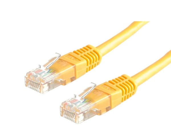VALUE UTP Patch Cord Cat.6, yellow 1.0m, U/UTP (UTP), Keltainen